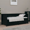 Schwarzes Schlafsofa Mesdi 90x190cm (Kiefer)