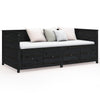 Schwarzes Schlafsofa Mesdi 75x190cm (Kiefer)