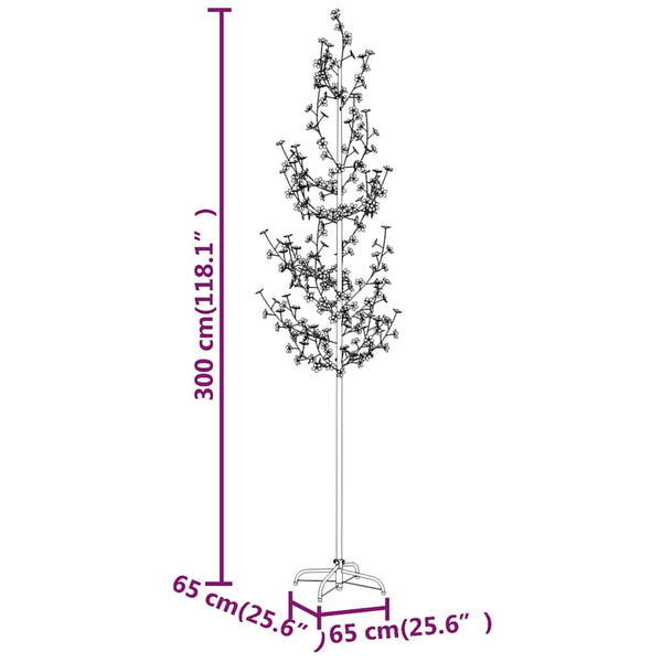 Warmweißer LED-Kirschblütenbaum Nuculaie 300cm (368 LED-Leuchten)