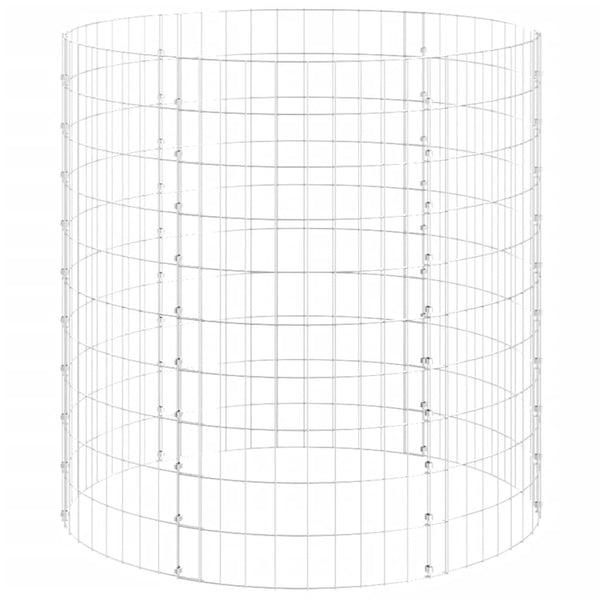 Verzinkter Gartenkomposter Oleniuc Ø100x100cm (Stahl)