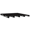 Schwarzes Plattformbett Maistorovici 120x190cm (Holz Small Double)