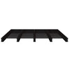 Schwarzes Plattformbett Maistorovici 120x190cm (Holz Small Double)