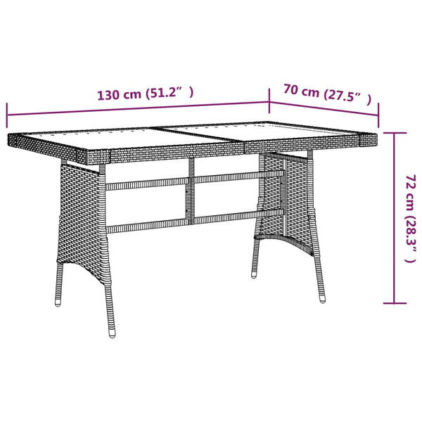 Graue Essgruppe für den Außenbereich Edite 5-teilig (Polyrattan)