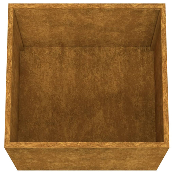 Corten teräs kukkalaatikko Eusebie 32x30x29cm
