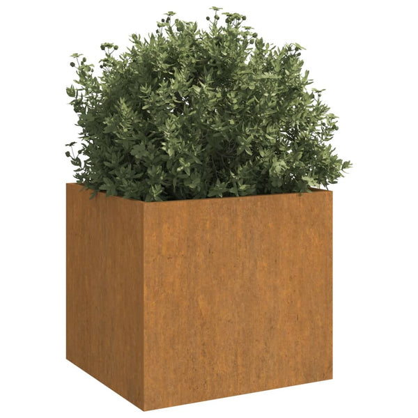 Cortenstahl-Blumenkasten Eusebie 49x47x46cm
