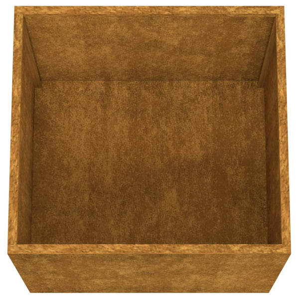 Corten teräs kukkalaatikot Eusebie 49x47x46cm (2 kpl)