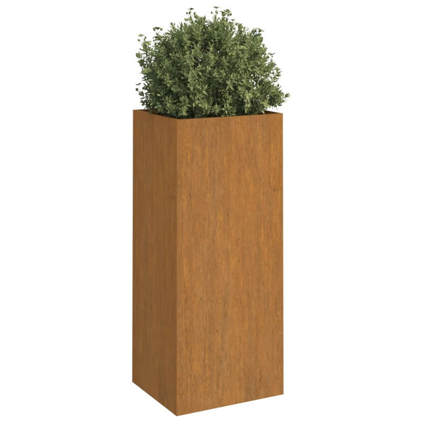 Corten teräs kukkalaatikko Eusebie 32x27,5x75cm