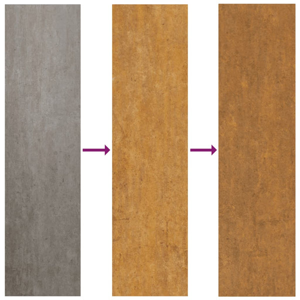 Corten teräs kukkalaatikko Eusebie 32x27,5x75cm