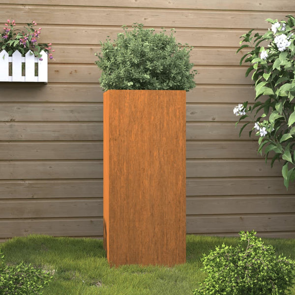 Corten teräs kukkalaatikko Eusebie 32x27,5x75cm