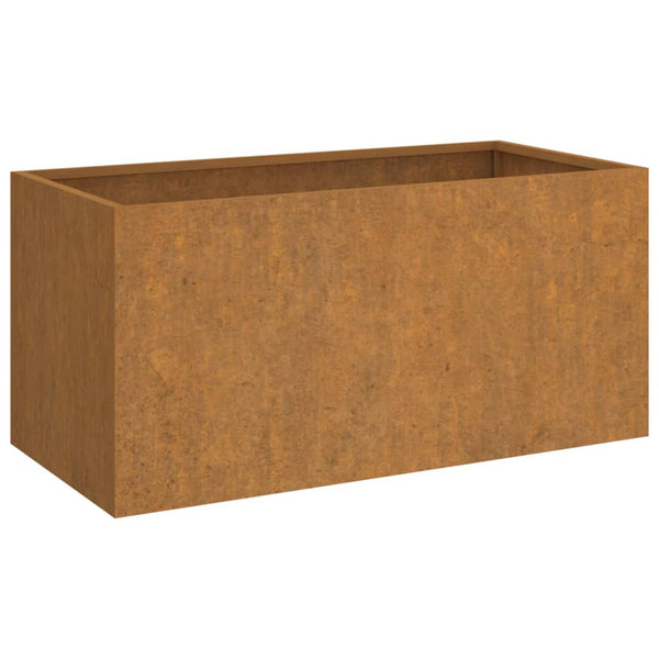 Corten teräs kukkalaatikko Eusebie 62x30x29cm