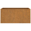 Corten teräs kukkalaatikko Eusebie 62x30x29cm