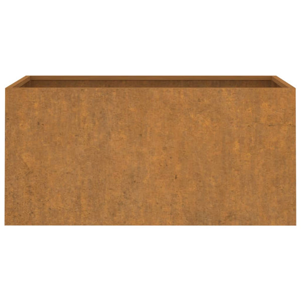Corten teräs kukkalaatikko Eusebie 62x30x29cm