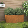 Corten teräs kukkalaatikko Eusebie 62x30x29cm