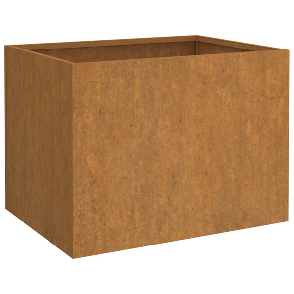 Corten teräs kukkalaatikko Eusebie 62x47x46cm