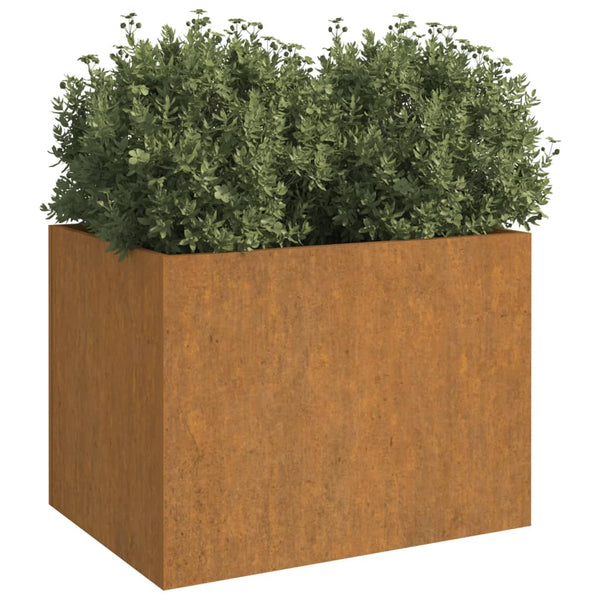 Corten teräs kukkalaatikko Eusebie 62x47x46cm
