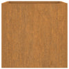 Corten teräs kukkalaatikko Eusebie 62x47x46cm