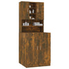 Waschmaschinenschrank Dalmazid (Räuchereiche Holz)