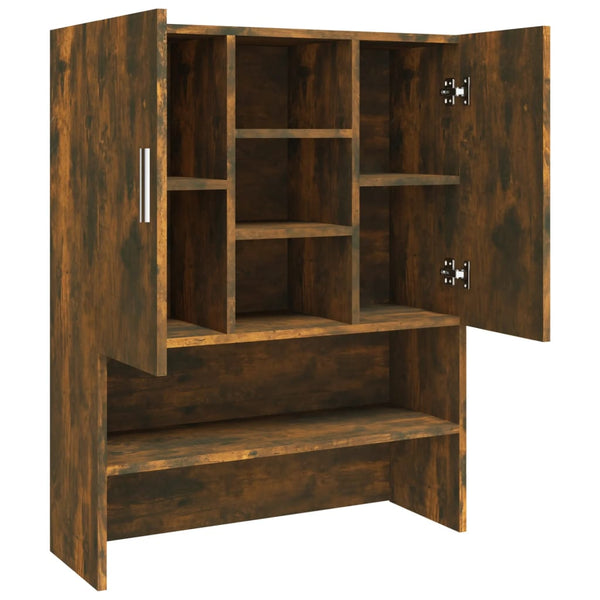 Waschmaschinenschrank Dalmazid (Räuchereiche Holz)