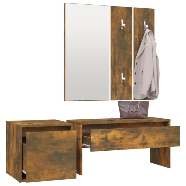 Flurmöbel-Set Spiros (Räuchereiche Holz)