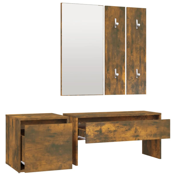 Flurmöbel-Set Spiros (Räuchereiche Holz)