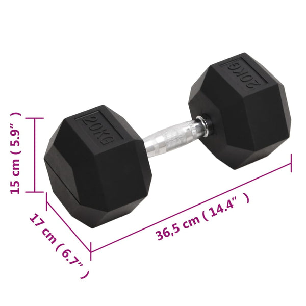 20 kg Hantel aus Gusseisen