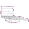 Weißes Bettgestell Buse 75x190cm (Kiefer Small Single)