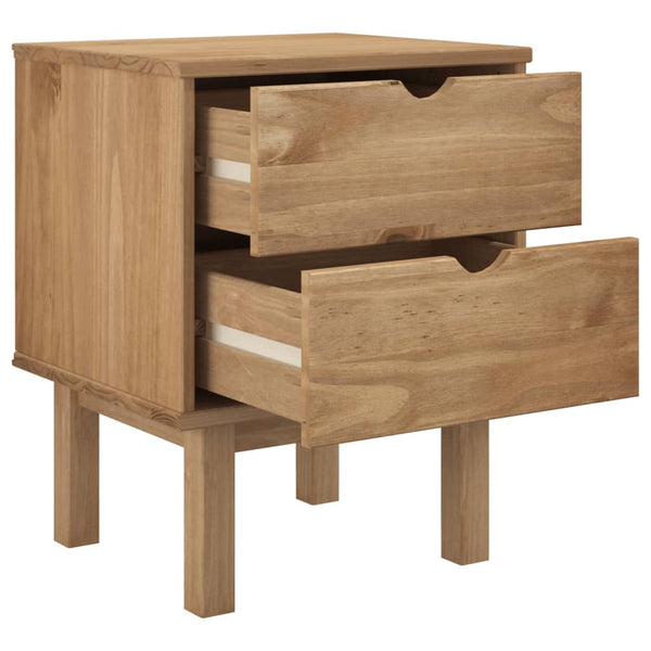 Nachttisch Tadiu 45x39x57cm (Kiefer) Grau