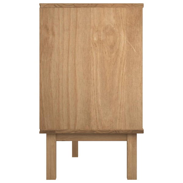 Kommode Avron 111x43x73,5cm (Kiefer), braun grau/weiß