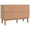 Kommode Avron 111x43x73,5cm (Kiefer), braun grau/weiß