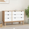 Kommode Avron 111x43x73,5cm (Kiefer), braun grau/weiß