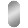 Silberner Wandspiegel Airways 90x40cm (oval)
