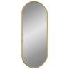 Goldener Wandspiegel Airways 60x25cm (oval)