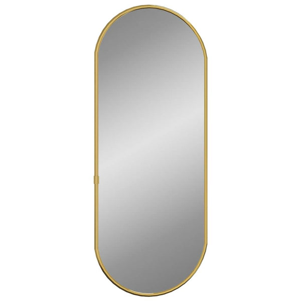Goldener Wandspiegel Airways 60x25cm (oval)