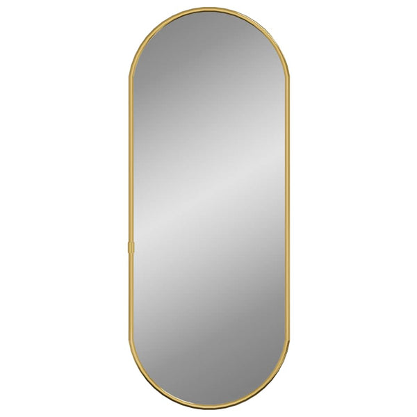 Goldener Wandspiegel Airways 60x25cm (oval)