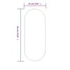 Goldener Wandspiegel Airways 60x25cm (oval)