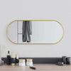 Goldener Wandspiegel Airways 60x25cm (oval)