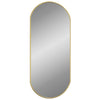 Goldfarbener Wandspiegel Airways 70x30cm (oval)