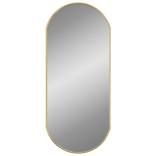 Goldfarbener Wandspiegel Airways 70x30cm (oval)