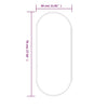 Goldfarbener Wandspiegel Airways 70x30cm (oval)
