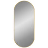 Goldner Wandspiegel Airways 80x35cm (oval)
