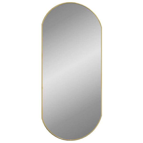 Gold Wandspiegel Airways 90x40cm (oval)