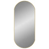 Gold Wandspiegel Airways 90x40cm (oval)