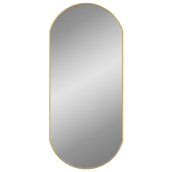 Gold Wandspiegel Airways 90x40cm (oval)