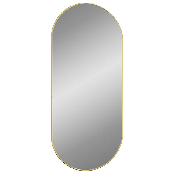 Goldener Wandspiegel Airways 100x45cm (oval)