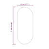 Goldener Wandspiegel Airways 100x45cm (oval)