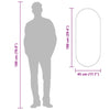 Goldener Wandspiegel Airways 100x45cm (oval)