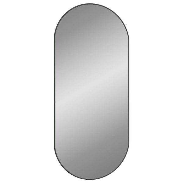 Schwarzer Wandspiegel Airways 100x45cm (oval)