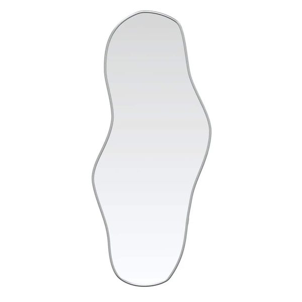 Silberner Wandspiegel Piner 80x35cm