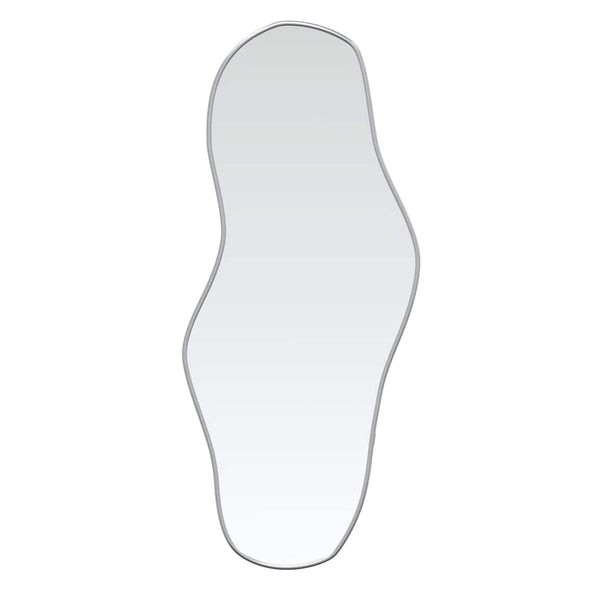 Silberner Wandspiegel Piner 90x40cm