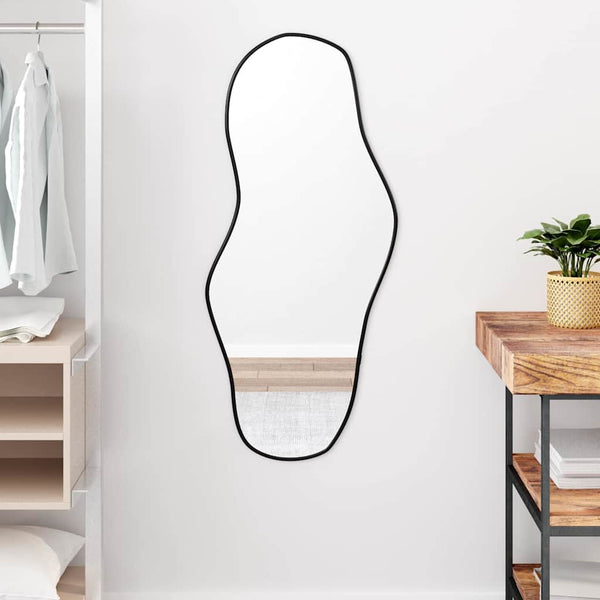Musta seinäpeili Piner 100x45cm